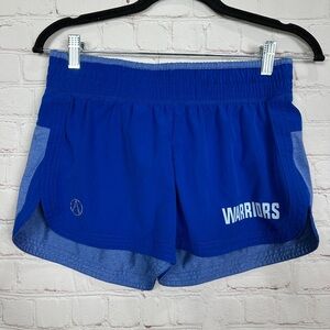 North & Acrux blue‎ Running Stretch Active workout shorts sz S "Warriors"